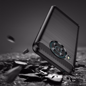 Carbon Case Paindlik kate Nokia X100 jaoks must