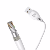 Dudao L4M USB-A - MicroUSB 2.4A kaabel 1m - valge