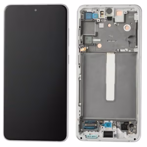 LCD screen Samsung G990 S21 FE 5G koos touch screen ja frame Valge original (service pack)