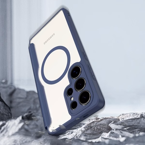 Dux Ducis Skin X Pro ümbris jaoks Samsung Galaxy S25 Ultra with MagSafe and wallet - sinine