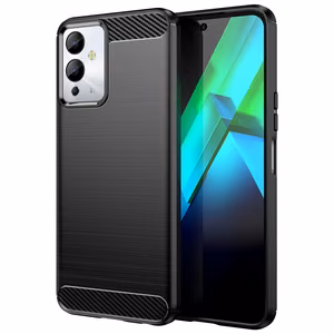 Carbon Ümbris ümbris jaoks Infinix Note 12i flexible silicone carbon cover must