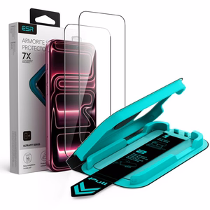ESR UltraFit Armorite 2 karastatud klaasi komplekt mudelitele iPhone 18 Pro / 17 Pro, must