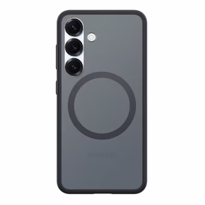 Spigen Capella GP-FPS931PGBJW Silicone Ümbris with MagFit Magnetic Ring jaoks Samsung Galaxy S25 - must