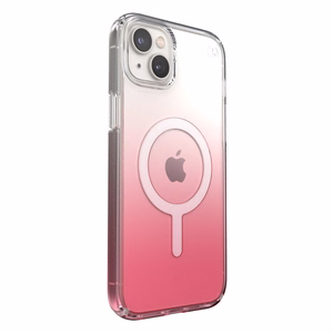 Speck Presidio Perfect-Clear + Ombre + MagSafe ümbris seadmele iPhone 15 Plus / 14 Plus, Microban mikroobivastase kaitsega, Clear / Vintage Rose Fade värvikombinatsioon