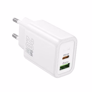 Phone Laadija Hoco USB A + USB C QC3.0 PD 3A 20W N61 valge