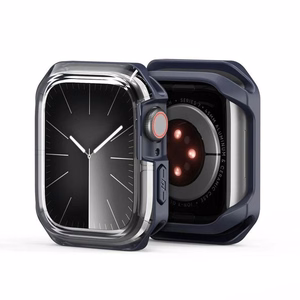 Чехол DUX DUCIS TAMO для Apple Watch series 10 42 мм прозрачный с темно-синим