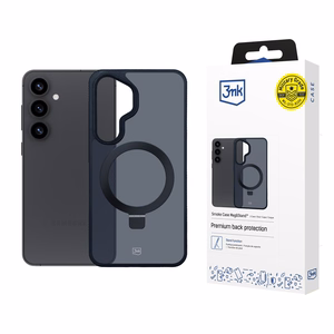 3mk Smoke Ümbris Mag&Stand jaoks Samsung Galaxy S25+ - must