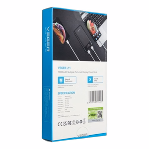 Powerbank Veger L11 (W1087) 10000 mAh must