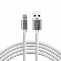 everActive cable USB Lightning 1m - valge, silicone, quick charge, 2,4A - CBS-1IW