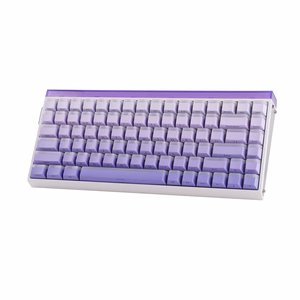 HERO84 HE White+Purple+Gradient+LIGHT JadeKing RGB AULA gasket klaviatuur