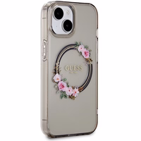 Guess IML Flowers Wreath MagSafe ümbris jaoks iPhone 15 / 14 / 13 - must