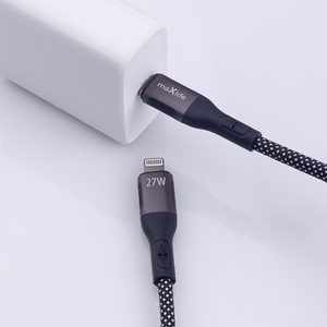 Maxlife MXUC-11 магнитный кабель USB-C - Lightning 1,0 m 27W черный нейлон
