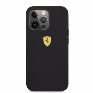 Ferrari FESSIHMP13LBK iPhone 13 Pro / 13 6.1" чёрный/чёрный жёсткий чехол Silicone MagSafe