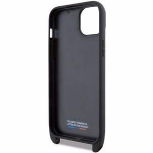 BMW M Edition Carbon Stripe & Strap ümbris jaoks iPhone 15 Plus / 14 Plus - must