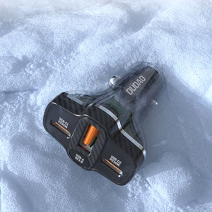 Dudao R78 78W Car Laadija USB-C PD / 2xUSB-A QC - must