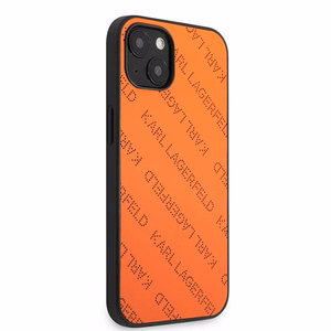Karl Lagerfeld Perforated Allover Ümbris jaoks iPhone 13 / 14 / 15 6.1" - oranž