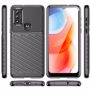 Thunder Case paindlik soomustatud kaitsekate Motorola Moto G Play 2022 must