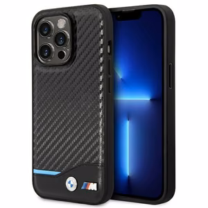Ümbris BMW BMHCP14L22NBCK iPhone 14 Pro 6.1 "must / must Leather Carbon
