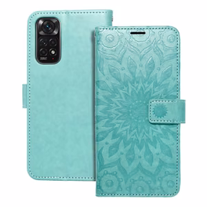 MEZZO Book ümbris jaoks XIAOMI Redmi Note 11 / 11S mandala roheline