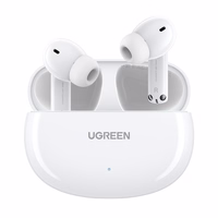 Wireless headphones Ugreen WS200 HiTune T6 Active Noise-Cancelling Earbuds valge