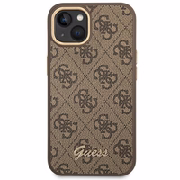 Guess GUHCP14MHG4SHW iPhone 14 Plus 6.7 "brown / brown hard ümbris 4G Vintage kuldne Logo