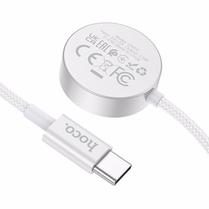 Wireless charger Hoco 2,5W USB C compatible with Apple Watch and Samsung Watch CW59 white