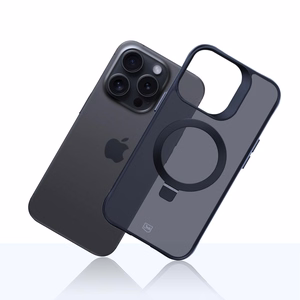 3mk Smoke Ümbris Mag&Stand jaoks Apple iPhone 14 pro max - must