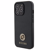 Guess Strass Metal Logo iPhone 13 Pro 6.1" Ümbris - must
