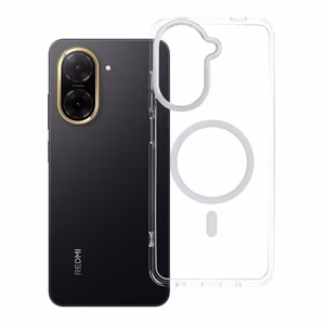 Ümbris Xiaomi Redmi A5 Frame Clear Hybrid Mag Cover ühilduv MagSafe-ga läbipaistev