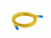 LANBERG PATCHCORD S/FTP CAT.6A 3M kollane LSZH