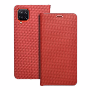 LUNA Book Carbon jaoks SAMSUNG A12 / M12 punane
