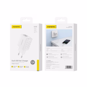 Charger Foneng EU53 2.4A 2xUSB-A white
