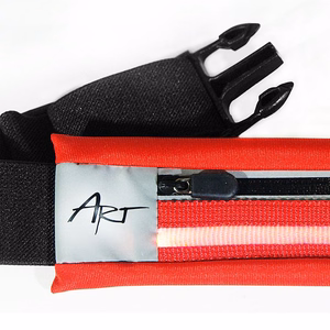 ART sport belt koos ümbris and light APS-01R punane