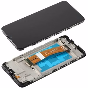 LCD ekraan Samsung A035G (A03 2022) puuteekraani ja raamiga must originaal