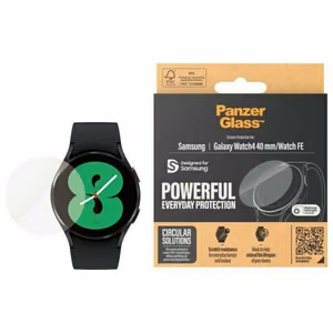 PanzerGlass karastatud klaas jaoks Samsung Galaxy Watch 4 (40mm)