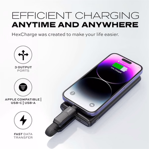 STATIK HexCharge Cable; Black