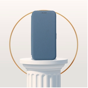 FOLIO Side Magnet Kaaned compatible with S-PEN jaoks SAMSUNG S24 ULTRA sinine