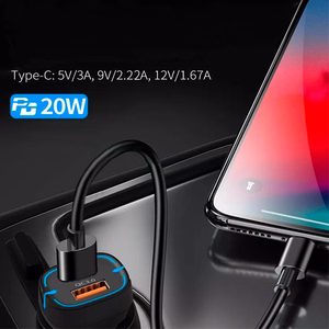 38 W autolaadija Power Delivery ja Quick Charge'iga