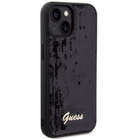 Guess Sequin Script Metal ümbris jaoks iPhone 14 / 15 / 13 - must