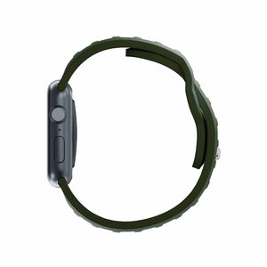 3mk silikoonrihm Apple Watchile, 42/44/45/46/49 mm, tumeroheline, suur suurus