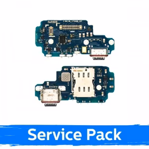 Charging Port Ühildub Samsung S918 S23 Ultra koos Flex / Plata (Service Pack)