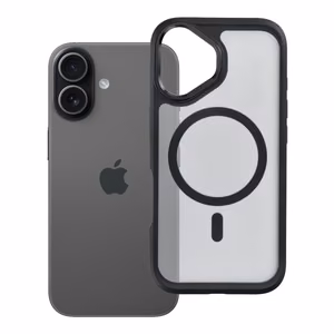 Чехол для iPhone 17 Forcell F-Protect Smoke Hybrid Premium совместимый с MagSafe черный