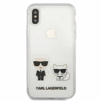 Karl Lagerfeld Karl & Choupette iPhone Xs Max Ümbris - läbipaistev