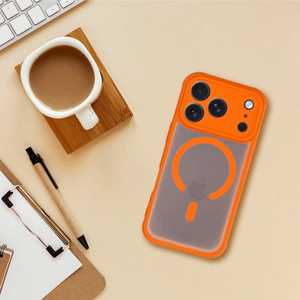 FULL MATTE MAG COVER ümbris compatible with MagSafe jaoks IPHONE 17 hermes oranž