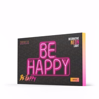 Neon PLEXI LED BE HAPPY roosa NNE10 Neolia