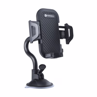 Car phone hoidja Forcell F-Grip Carbon Bracket arm 17cm windshield must