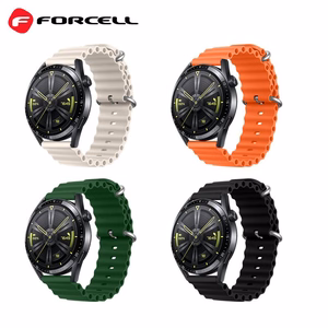 Strap to Samsung Galaxy Watch Forcell Forcell F-Design FS01 silicone holes 20 mm black