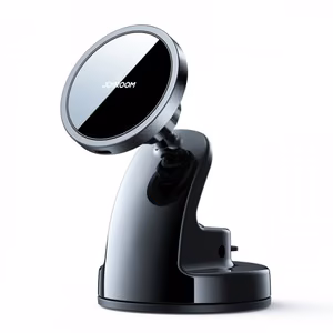 Autohoidik Joyroom JR-ZS240 must (juhtmevaba laadimine 15W) (magnetiline / kleepuv alus)