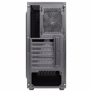Aerocool DELTABKV1 ATX arvutikorpus RGB esikülg, täiskülje aken ja 12 cm ventilaator, must