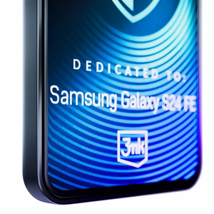 Karastatud klaas 3mk HardGlass Max Lite must jaoks Samsung Galaxy S24 FE